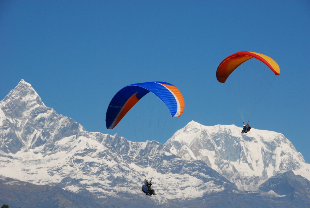 paragliding in pokhara