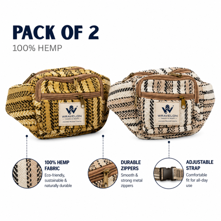 WravelOn Himalayan Hemp Waist Bag