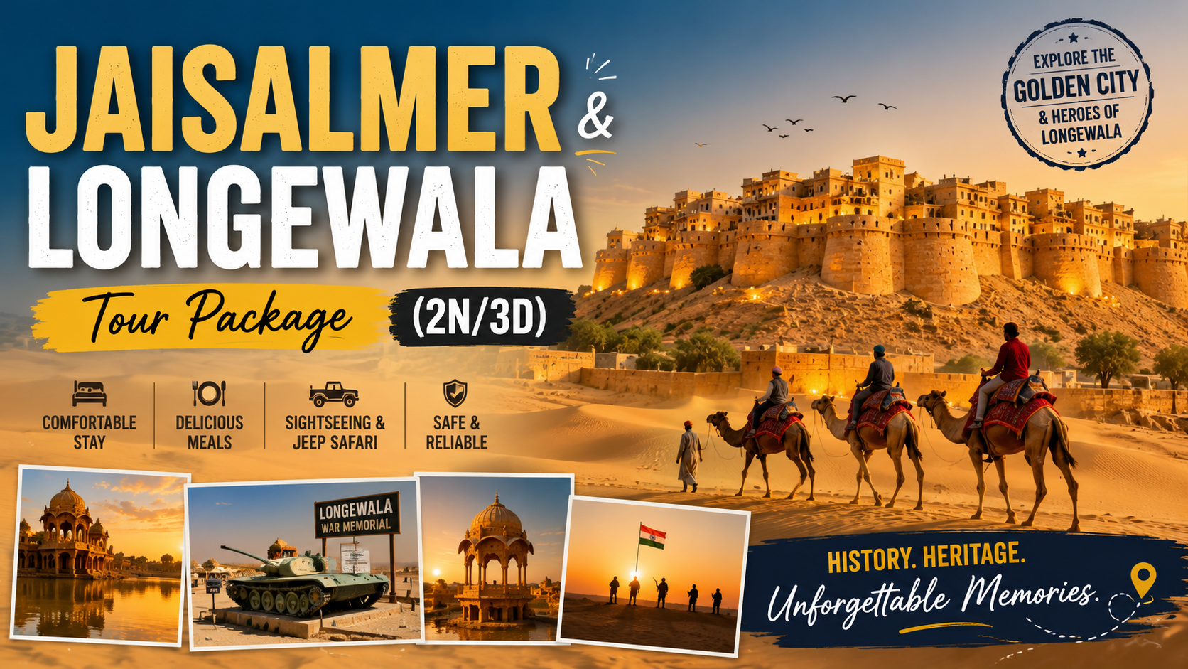 Jaisalmer desert adventure tour package