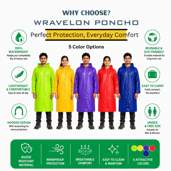 RAIN COAT WravelOn Rain Poncho