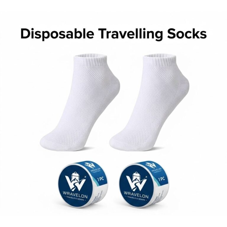 WravelOn Disposable Travel Socks (Pack of 2)